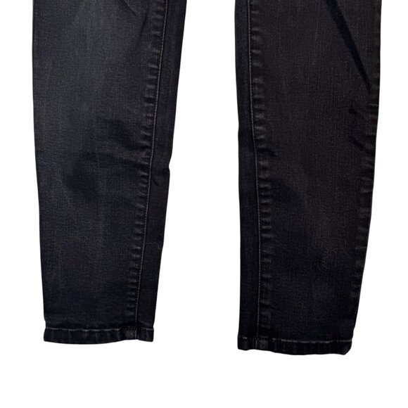 Enjean Black Skinny Jeans Pants Distressed Ripped Goth Punk Oi Emo Grunge Sz 5 - Picture 4 of 6